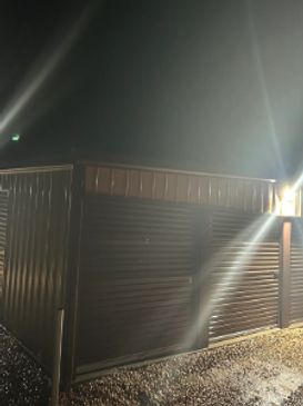 storage units with lights