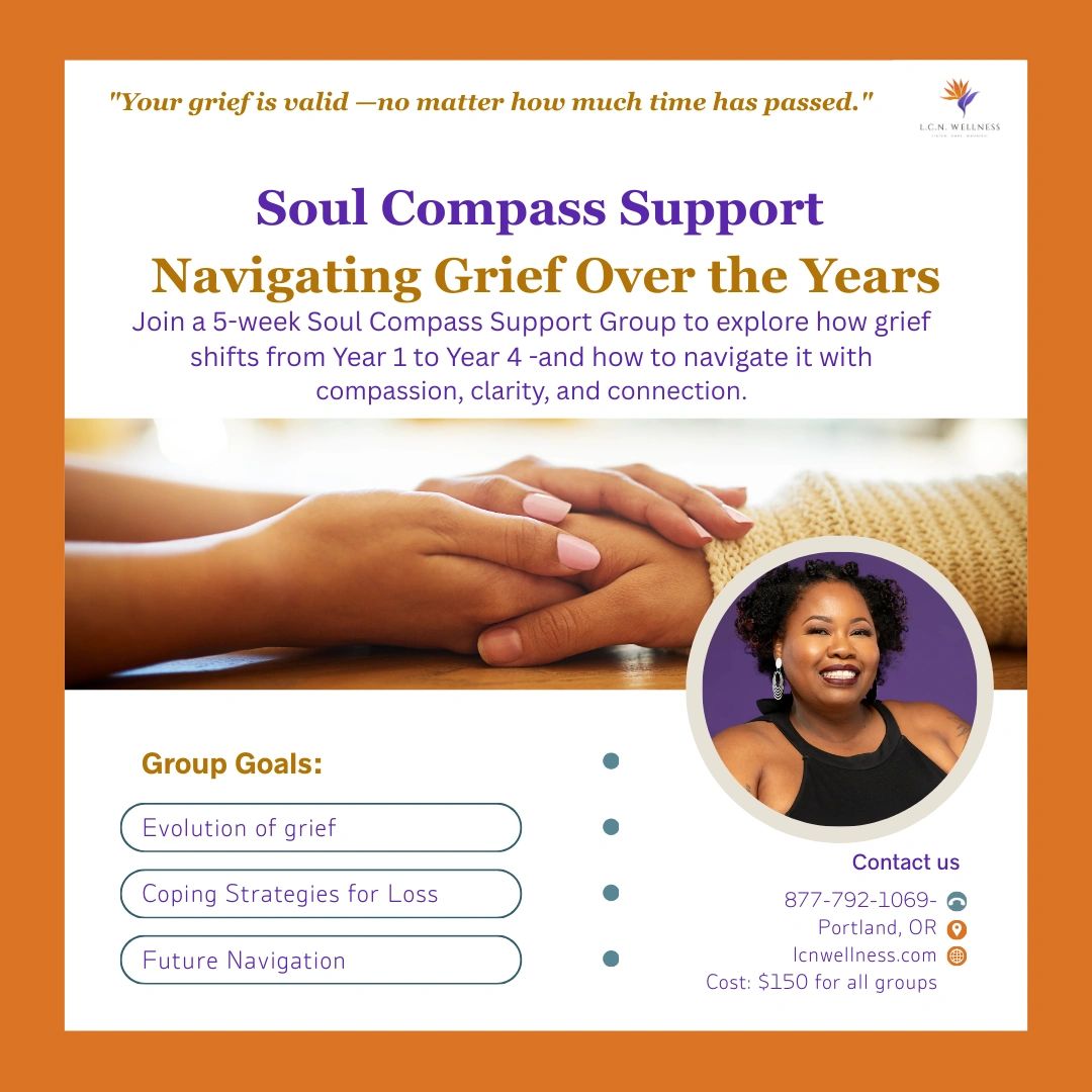 Soul Compass™ 5-Week Grief Support Circle Ages 30-60