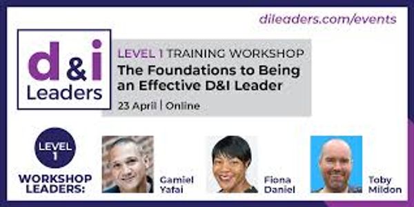 D&I leaders Level 1 training workshop the foundations to being an effective D&I leader