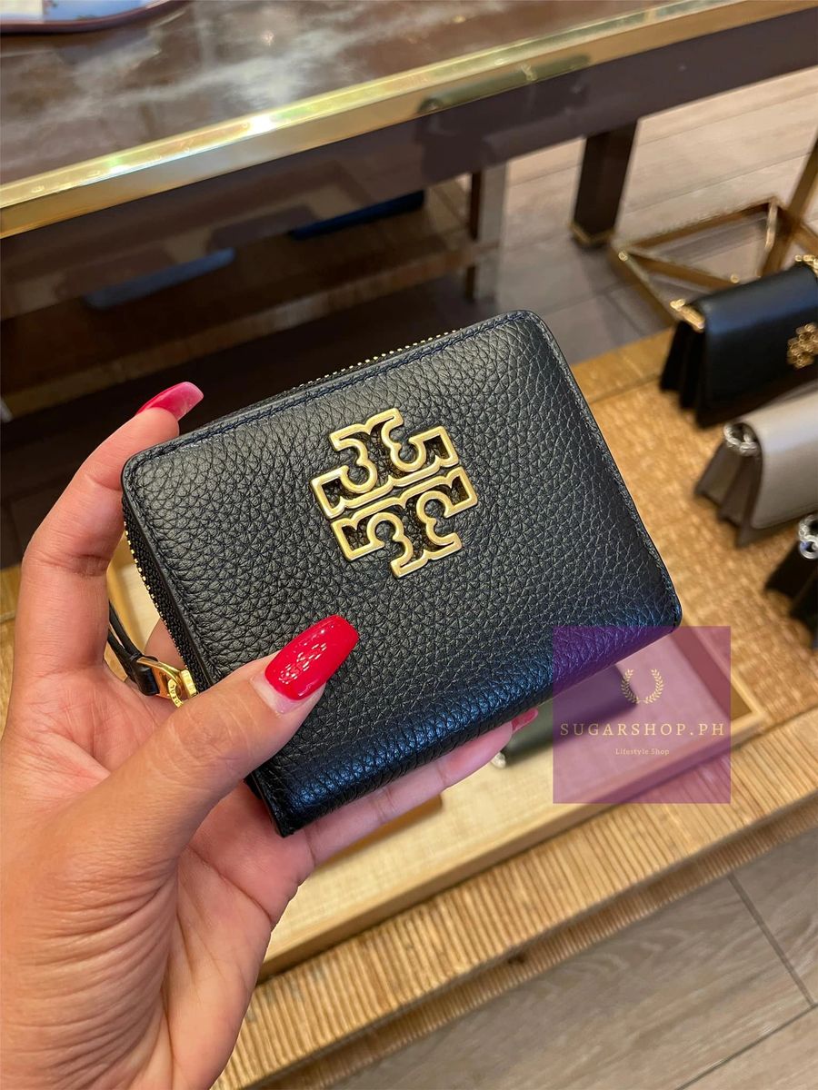 Tory Burch Britten Mini Wallet in Black