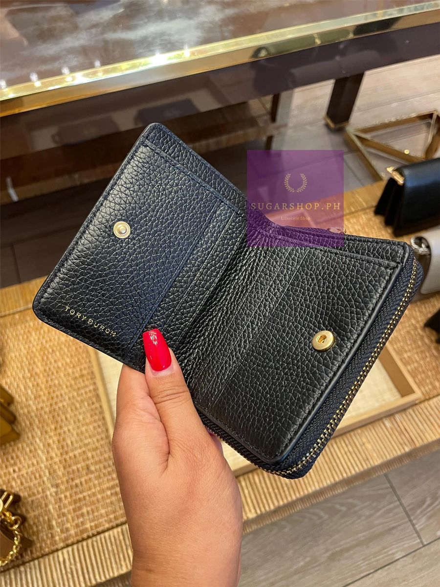 Tory Burch Britten Mini Wallet in Black