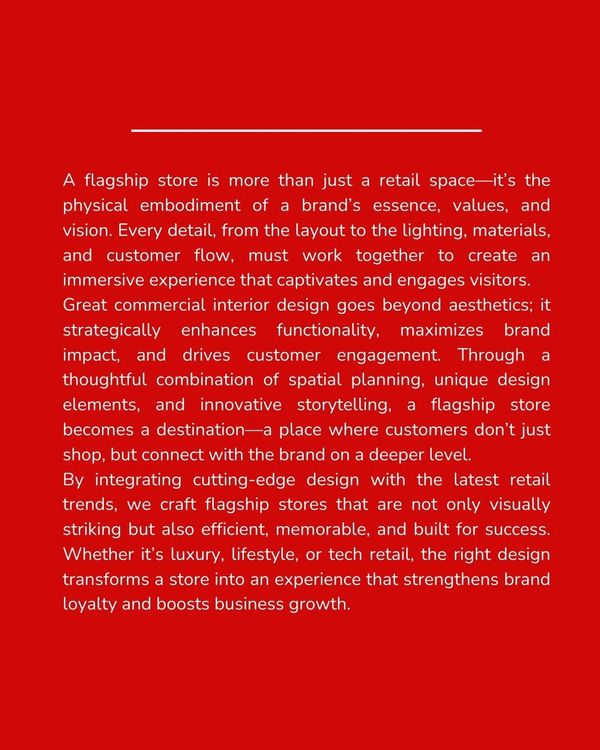 Explanation of flagship store essence and design importance.
