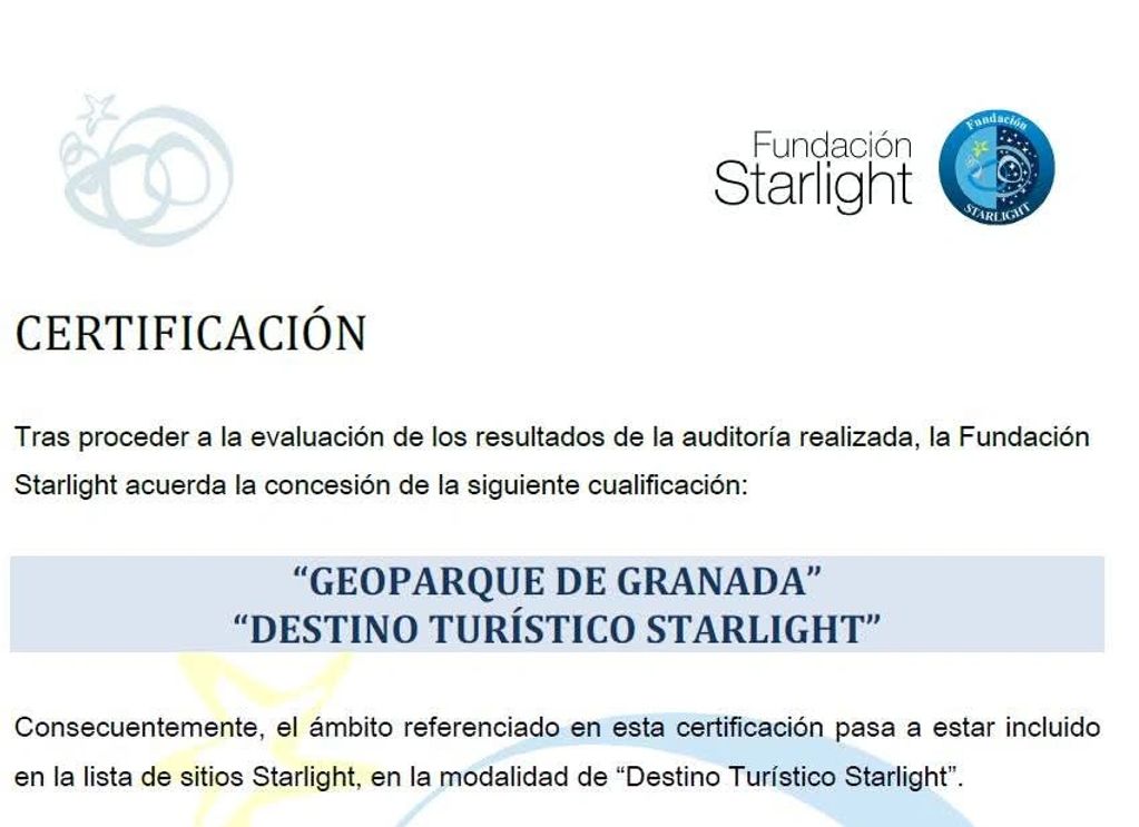 Certificación Starlight. Actividades al aire libre.