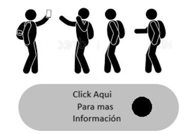 Silhouettes of a person walking with a backpack and holding a phone.
