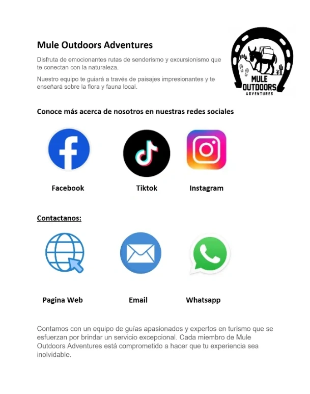 Nuestras Redes Sociales y Contacto