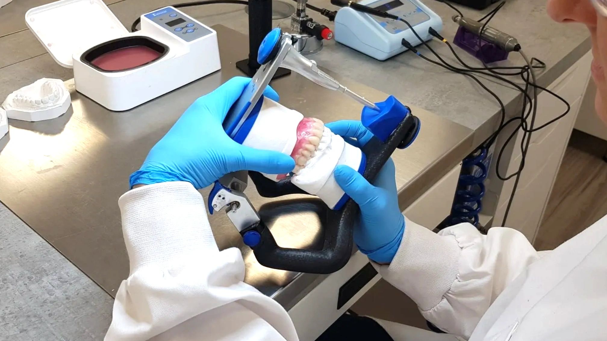 Wax try in on articulator 