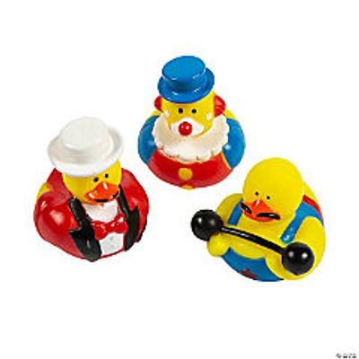 Carnival Duckies, including clown duckie, strongman duckie, & ringmaster duckie