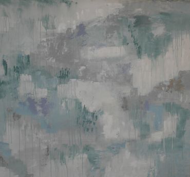 Seaglass I by Gudrun Newman Original acrylic on canvas 60x57