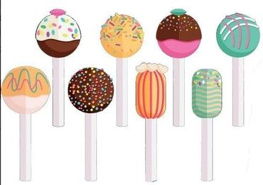 Cake pops yard sign