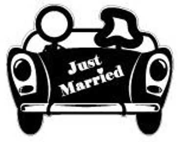 Just married yard sign