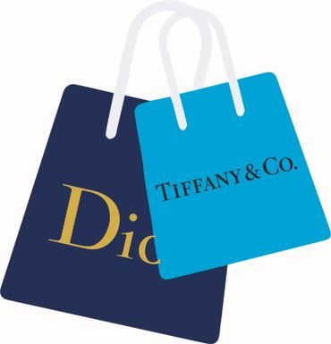 Dior Tiffany shopping bag sign