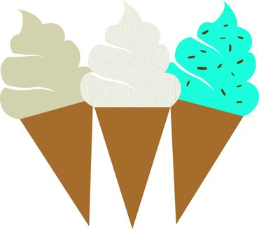 Ice cream yard sign