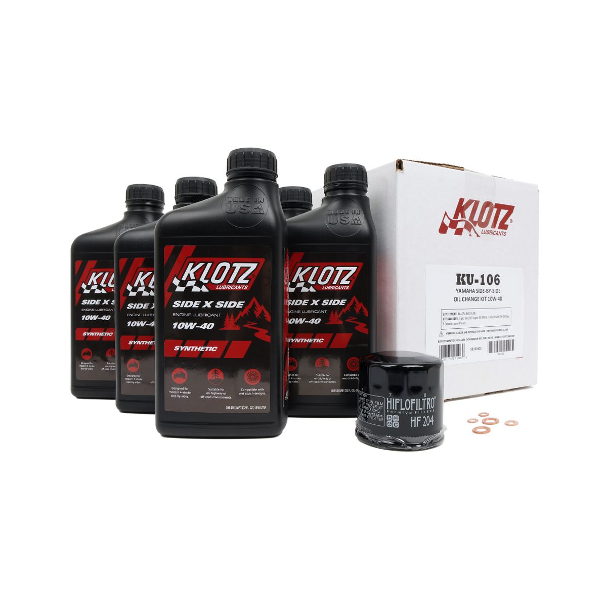 Yamaha RMAX2 and RMAX4 Side-By-Side Oil Change Kit