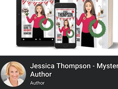 Facebook banner image of Jessica's headshot and book cover