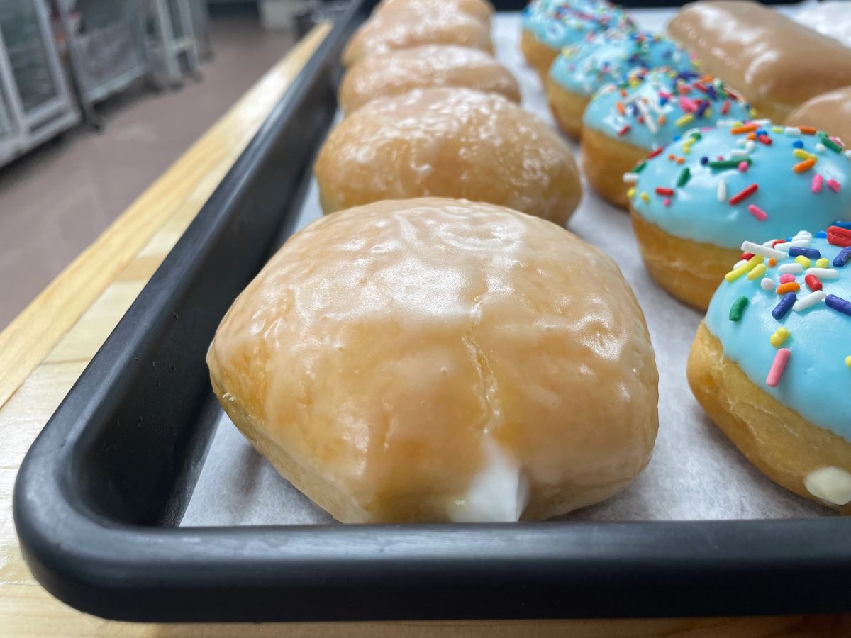 Half Dozen Glazed Angel Cream Donuts