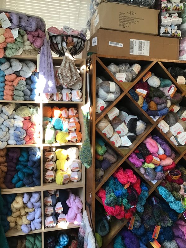 Blue Heron and cotton yarns!