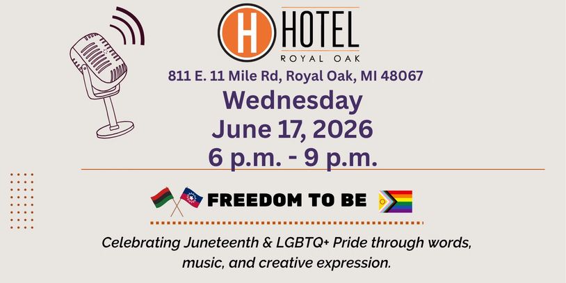 Echoes & Expressions Pride Month and Juneteenth events Hotel Royal Oak PCP Mindset Tyler Shah