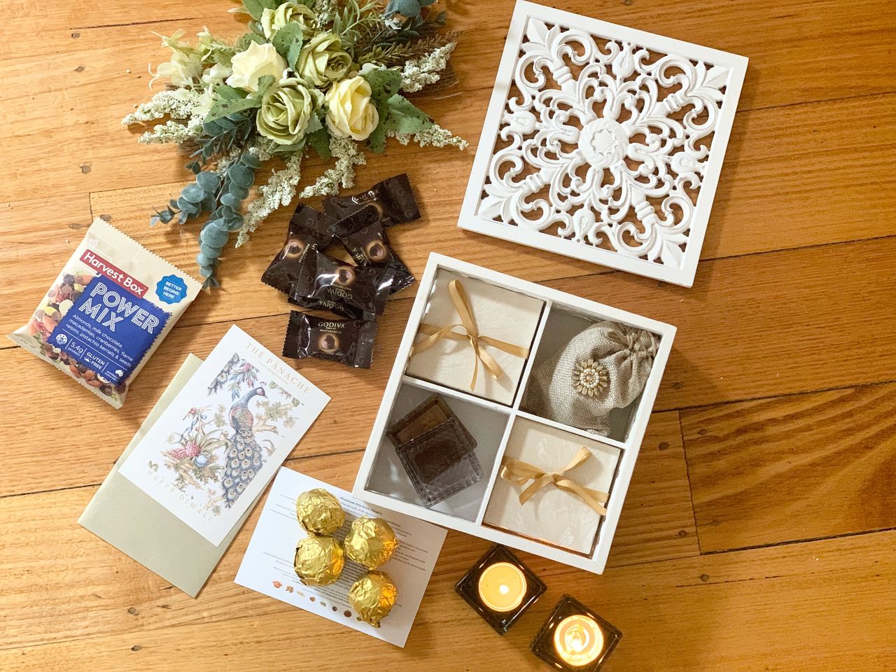 Diwali Gift Box with dry fruit & chocolates Diwali Gift Box with dry fruit & chocolates