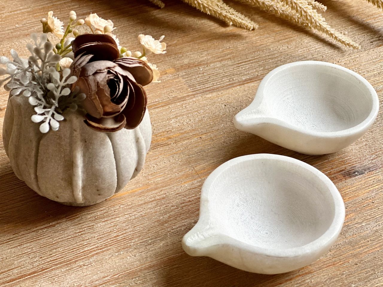 Handmade Marble Diya Handmade Marble Diya