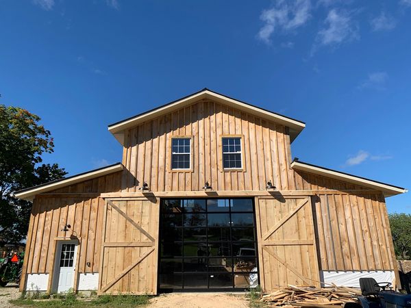 Barn Build, framing