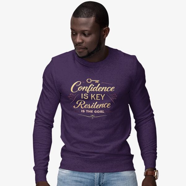Confidence is Key Resilience is The Goal Unisex Heavy Blend™ Crewneck Sweatshirt