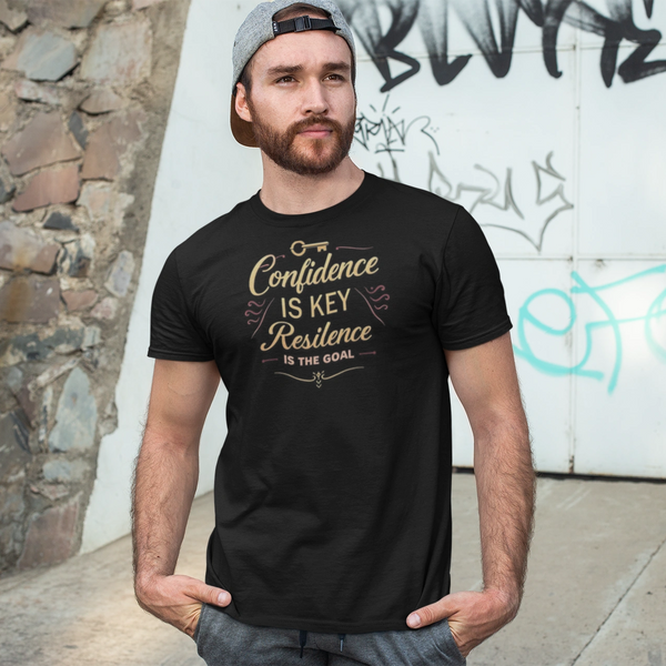 Confidence is Key And Resilience is the goal Unisex Garment-Dyed T-shirt