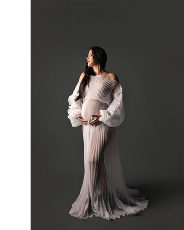 Ensaio gestante fashion em estúdio em Belo horizonte