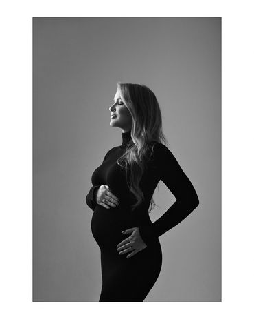 Ensaio gestante fashion em estúdio em Belo Horizonte
