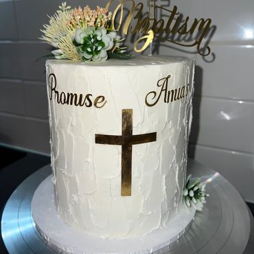 Beautiful Baptism Custom cake