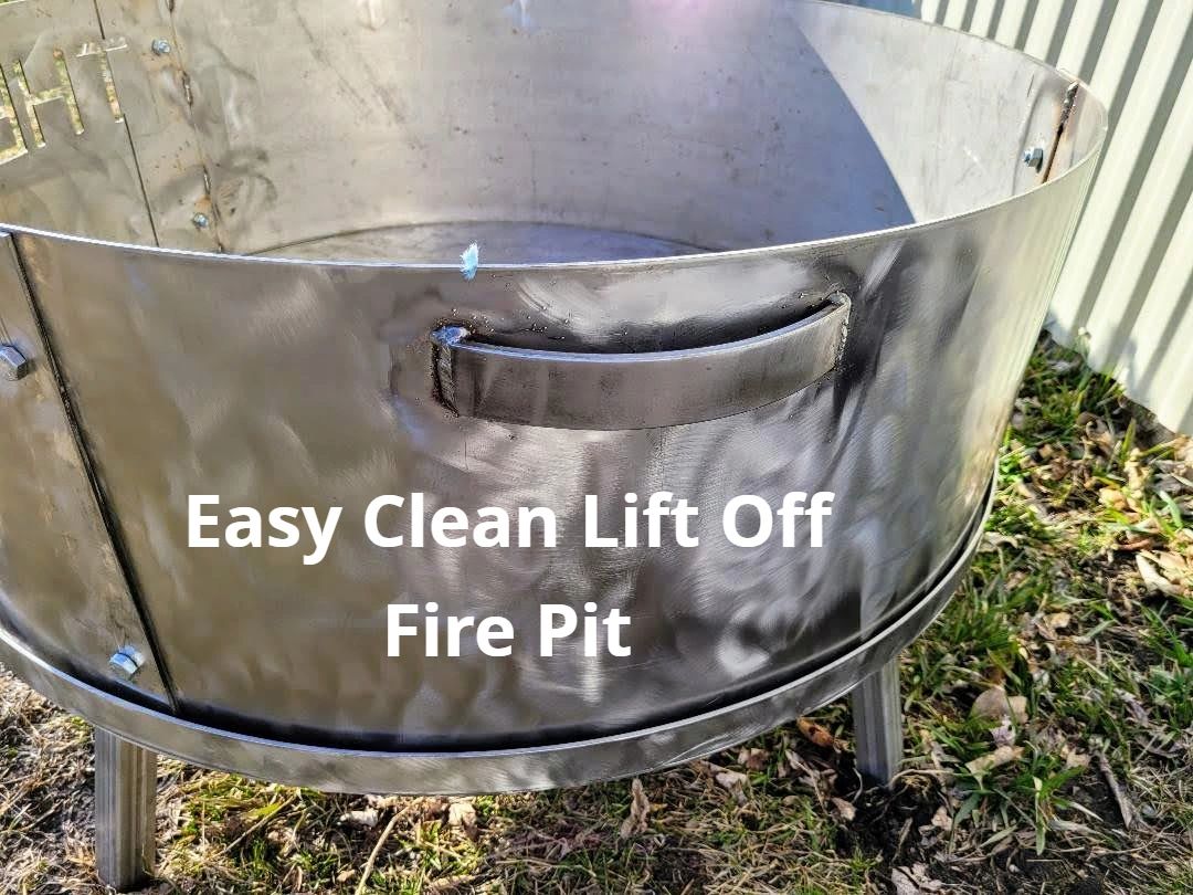 Higley Welding Stainless Steel Fire Pit, Metal Fire Pit Cover