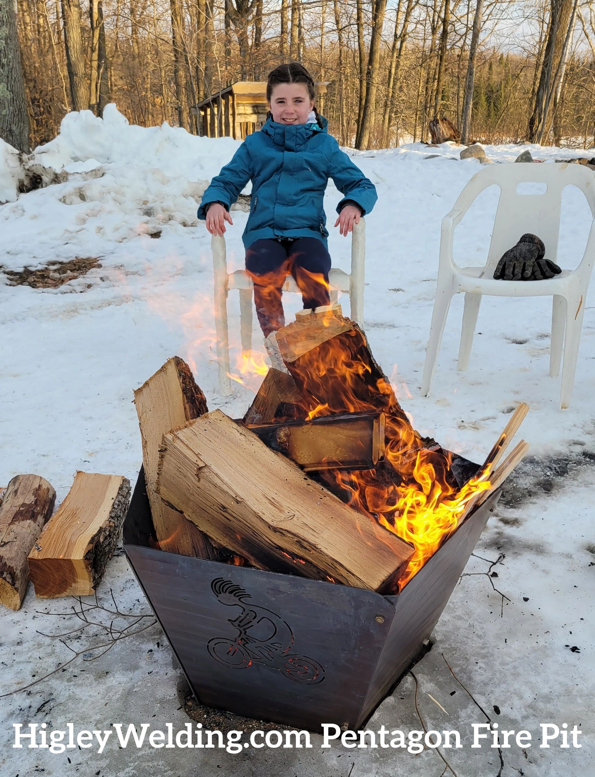 fire grate for fire pit on Higley Welding Stainless Steel Fire Pit Metal Fire Pit Cover