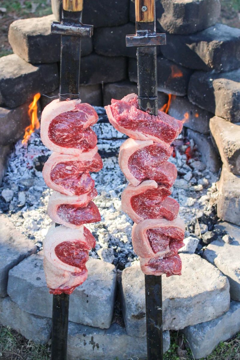Churrasco Cooking Swords -Heavy duty Argentinian Stainless Steel Cross