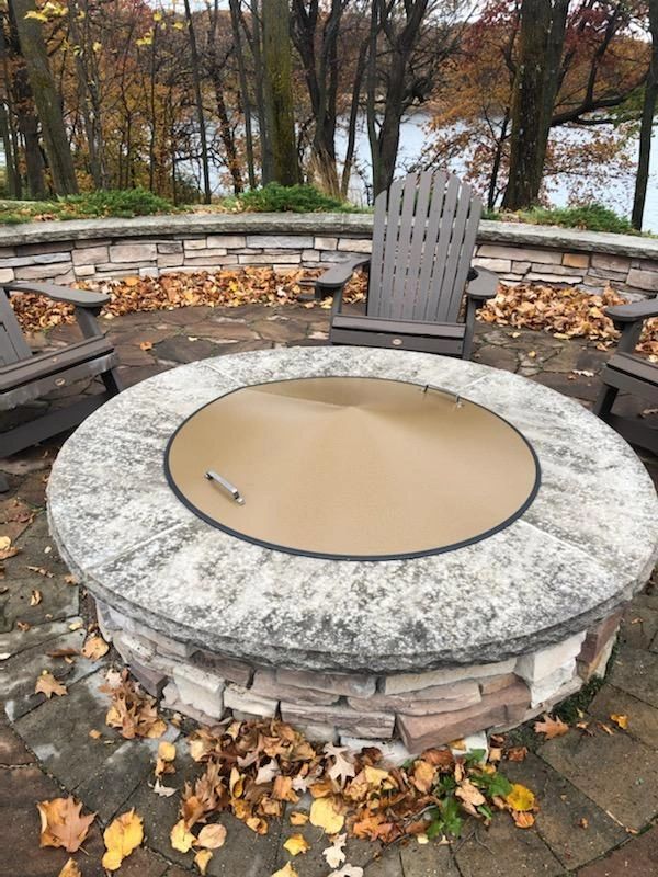 39 Brown Conical Fire Pit Cover Shp 89 00