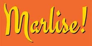 Stylized word 'Marlise!' on an orange background.