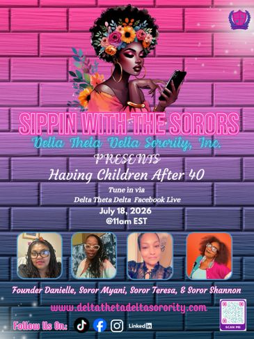Virtual event on motherhood hosted by Delta Theta Delta Sorority with inspiring speakers.