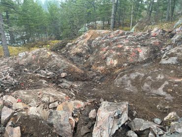 Layout for one of our drill and blast projects