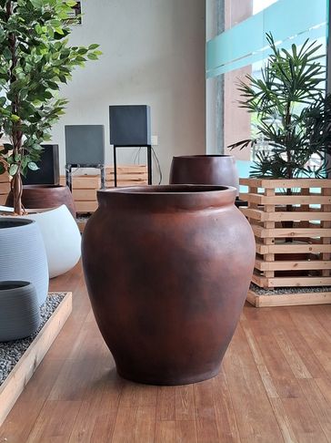 Round Frp Planter Pots, For Outdoor And Indoor, Size: Height 16,21 And 27  (inches) at Rs 2500 in Bengaluru