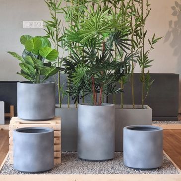 Round Frp Planter Pots, For Outdoor And Indoor, Size: Height 16,21 And 27  (inches) at Rs 2500 in Bengaluru