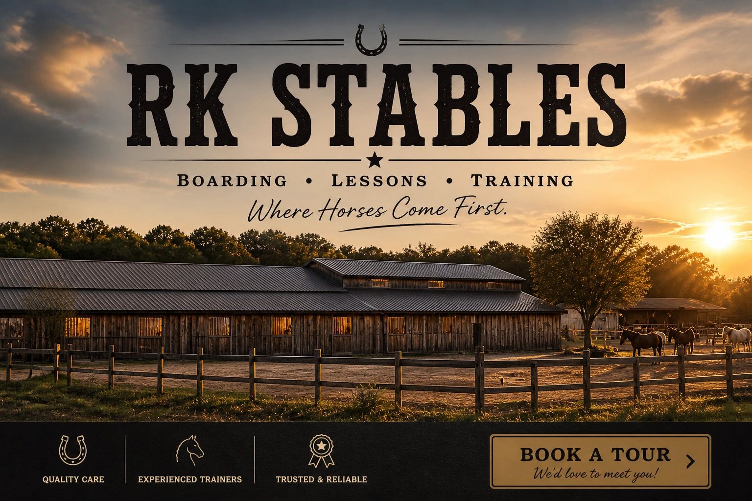 RK Stables: Premier Horse Boarding Services & Care