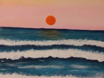 Hand painted wall art