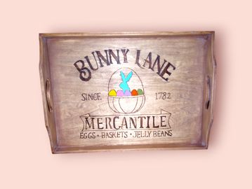 Wooden tray
Woodburned and painted
Custom made 