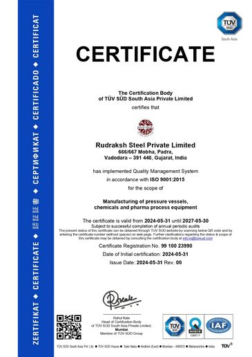 The Certification Body of TÜV SÜD South Asia Private Limited