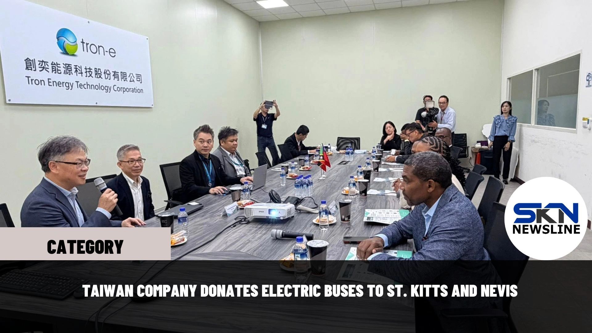 TAIWAN COMPANY DONATES ELECTRIC BUSES TO ST. KITTS AND NEVIS