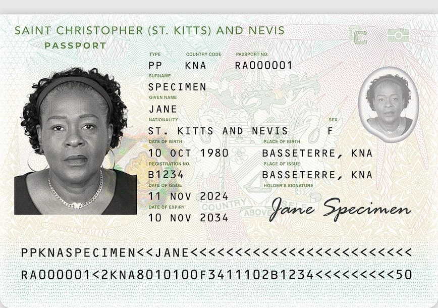 ST. KITTS AND NEVIS WINS THE HSP'S ‘BEST NEW PASSPORT’ AWARD