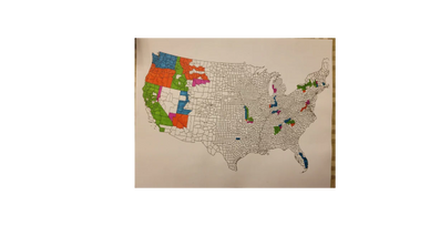 Flat Maps of USA
