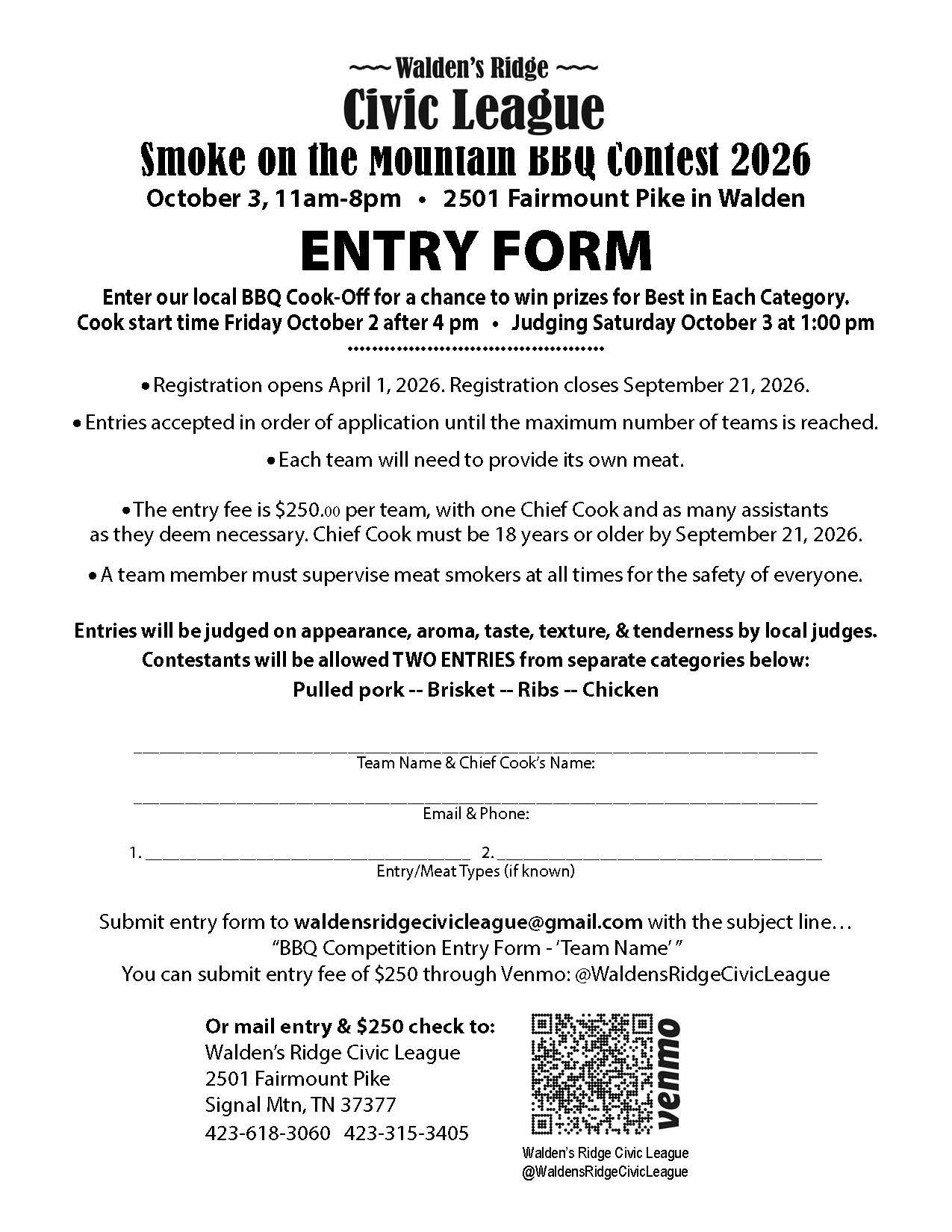Entry Form