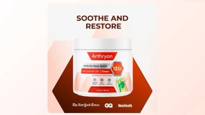 Arthryon arthritis relief cream advertisement.