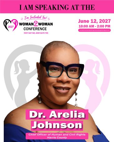 Dr. Arelia Johnson speaking at Woman 2 Woman Conference 2027.