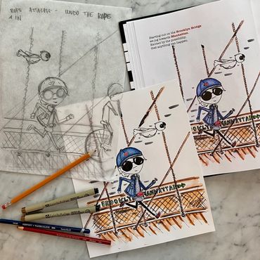 Travel with Me and See New York Illustration Process 