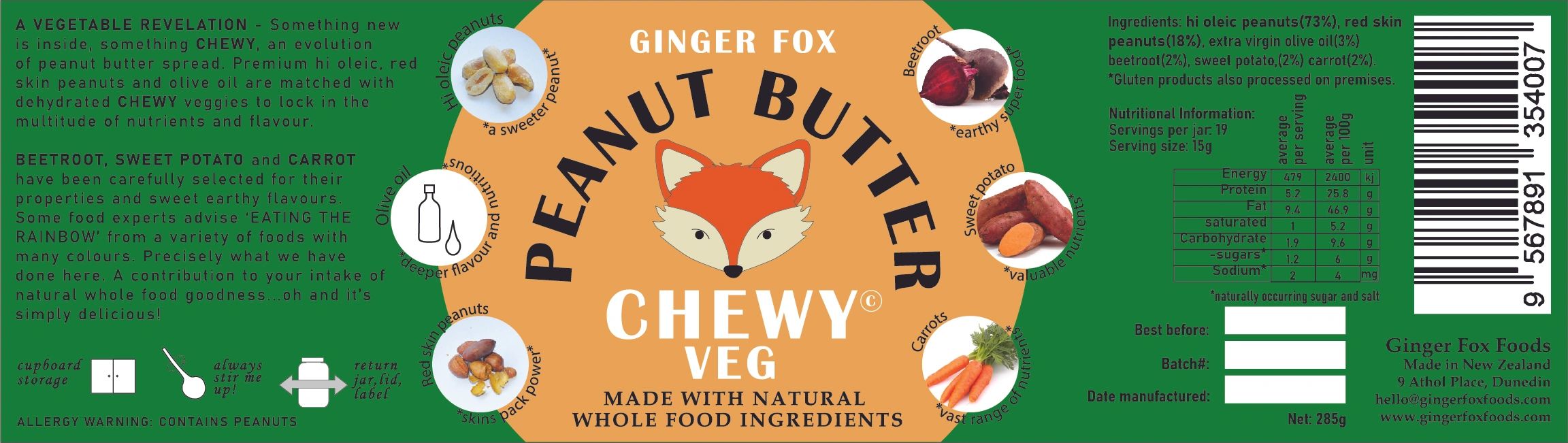 CHEWY Ginger Fox Foods